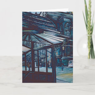 Astor Place Aborigines, New York City Greeting Car Card