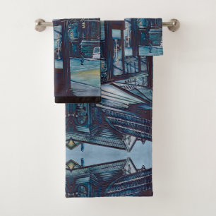 Astor Place Aborigines, NYC Bath Towel Set