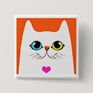 ASTORIA CAT RESCUE VOLUNTEER PIN SQUARE