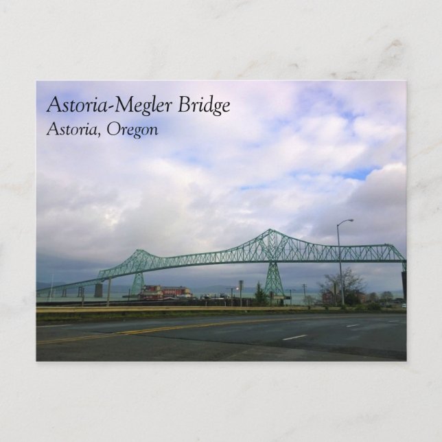 Astoria-Megler Bridge, Astoria, Oregon Postcard (Front)