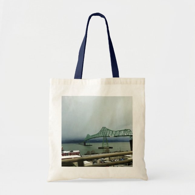 Astoria-Megler Bridge, Astoria, Oregon Tote Bag (Front)