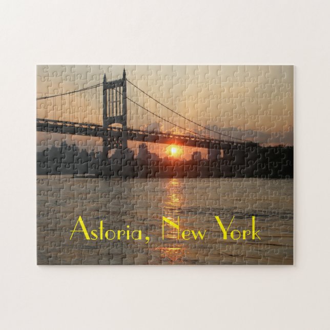 Astoria, NY Jigsaw Puzzle Featuring RFK Bridge (Horizontal)