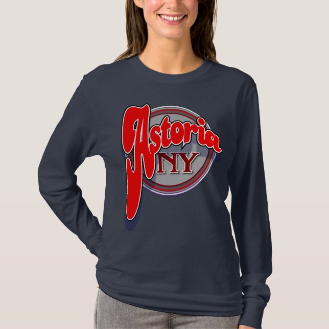 Astoria NY swoop shirt (Front)