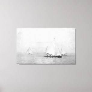 Astoria, Oregon Annual Regatta Sailing Photograp Canvas Print