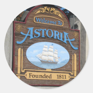 Astoria, Oregon Classic Round Sticker