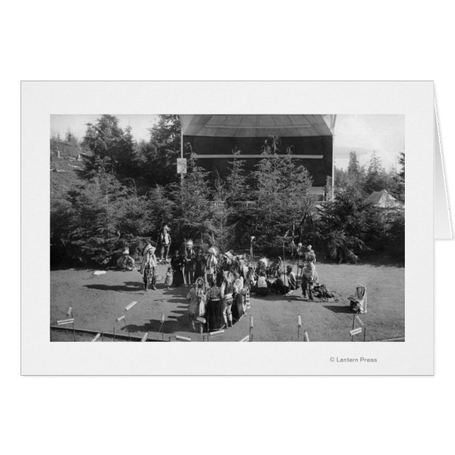 Astoria, Oregon Indian War Dance at Centennial (Front Horizontal)