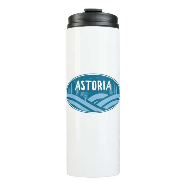 Astoria Oregon Outdoors Thermal Tumbler (Front)