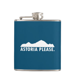 Astoria Oregon Please Hip Flask