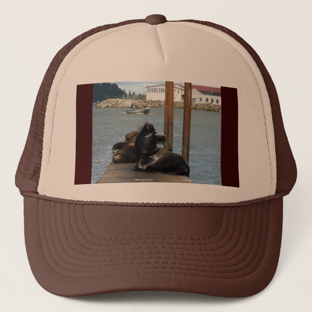 Astoria Oregon Sealions Trucker Hat (Front)