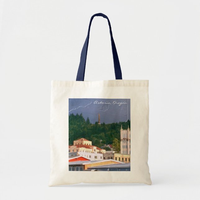 Astoria Oregon Shopping Tote Bag (Front)
