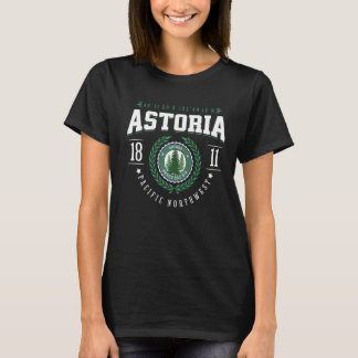 Astoria Oregon State Pine Tree OR Souvenir Retro T-Shirt
