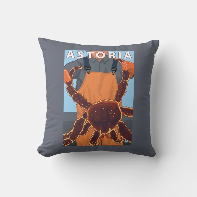 Astoria, OregonKing Crab Cushion (Front)