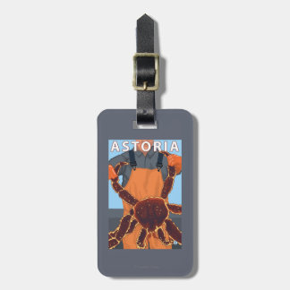 Astoria, OregonKing Crab Luggage Tag