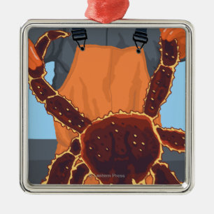 Astoria, OregonKing Crab Metal Tree Decoration