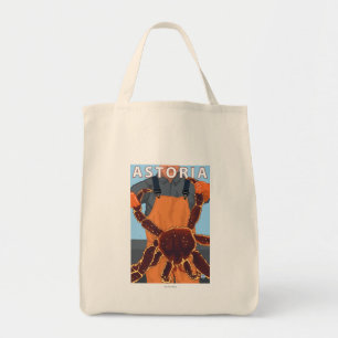 Astoria, OregonKing Crab Tote Bag