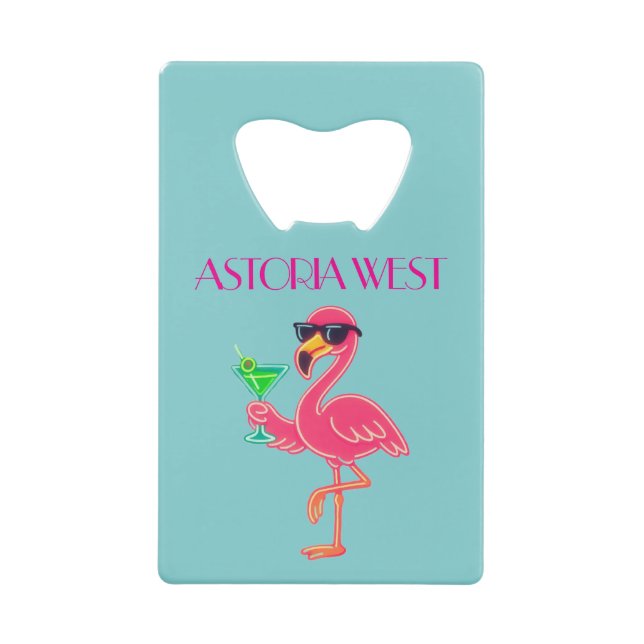 Astoria West Pink Flamingo Bottle Opener (Front)