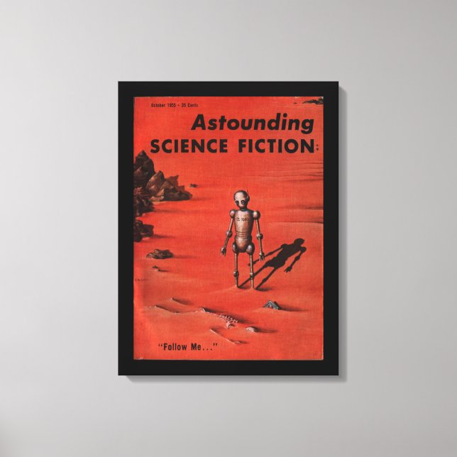 Astounding - 1955.10_Pulp Art Canvas Print (Front)