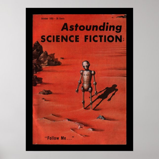 Astounding - 1955.10_Pulp Art Poster (Front)