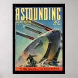 Astounding Science Fiction_ February 1940_Pulp Art Poster<br><div class="desc">Talk about a blast from the past. Looking for vintage pulp magazine covers? We’ve got your back. Indulge in your vintage pulp art passion via our large assortment of pulp fiction art. Pulp Art features a variety of pulp covers from yesteryear. This product features Astounding Science Fiction_ February 1940_Pulp Art...</div>