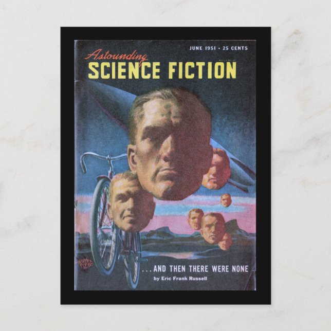 Astounding Science Fiction _June 1951_Pulp Art Postcard (Front)