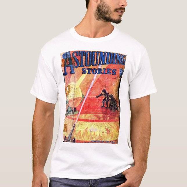 Astounding v010 n02 (1932-05.Clayton)_Pulp Art T-Shirt (Front)