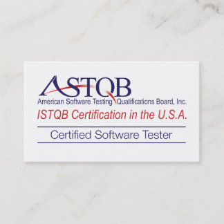 ASTQB Certified Software Tester Business Cards