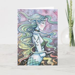 Astra Celestial Mermaid Art Card Notecard