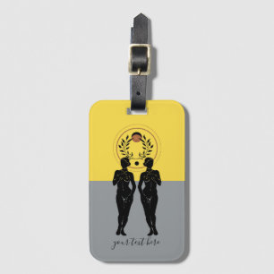 Astra Feminine Modern Art Personalised Luggage Tag