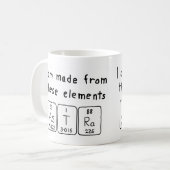 Astra periodic table name mug (Front Left)