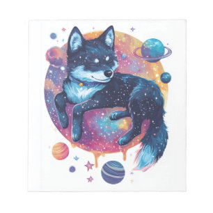 Astral Akita � Cosmic Space Dog Notepad