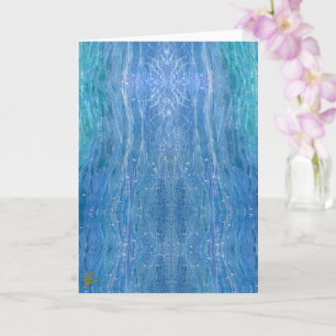 Astral Body Shimmers Blue Nature Meditation Card
