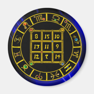 ASTRAL CODE,MAGIC SQUARE 33 Zodiac Astrology Chart Magnet