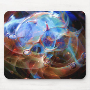 Astral Galaxy Orion's Belt Lampwork Glass Nebula Mouse Mat