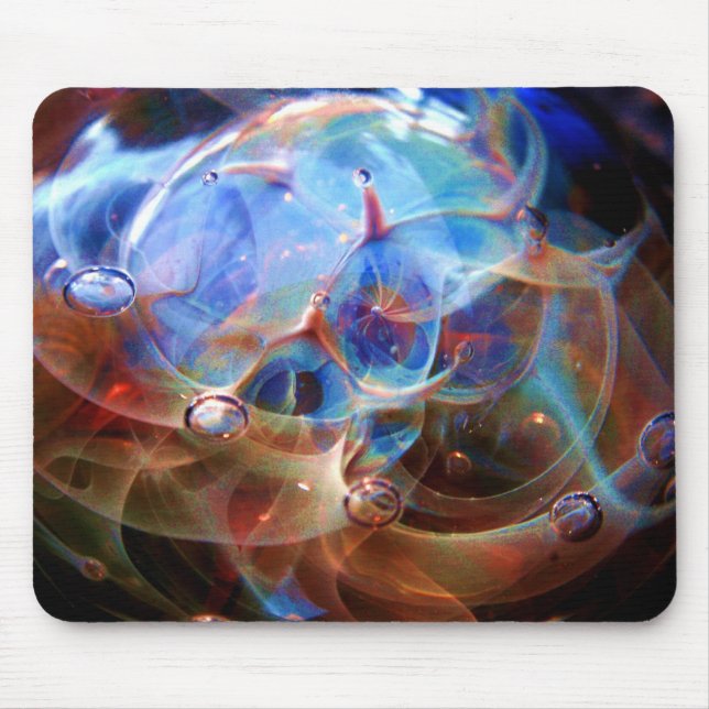 Astral Galaxy Orion's Belt Lampwork Glass Nebula Mouse Mat (Front)