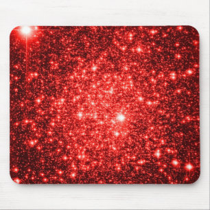 astral glitter Red Mouse Mat