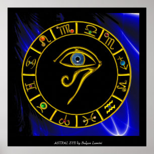 ASTRAL HORUS EYE ,BLUE TALISMAN Astrology Chart