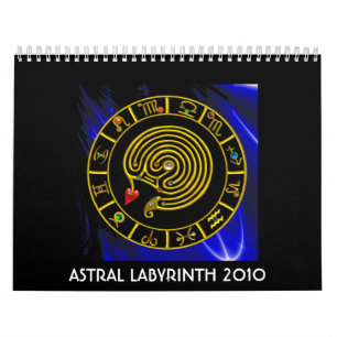 ASTRAL LABYRINTH GOLD ZODIAC CHART Astrology Calendar