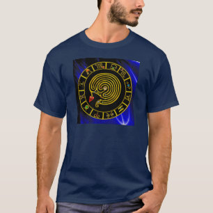 ASTRAL LABYRINTH GOLD ZODIAC CHART Astrology T-Shirt