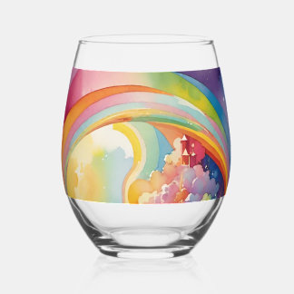 Astral Light Soul Travel Program Water Stemless Wine Glass
