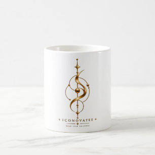 Astral Motion Golden Cosmic Glyph Coffee Mug
