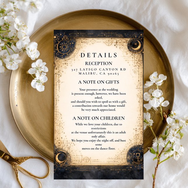 Astral Night Wedding Enclosure Card (Creator Uploaded)