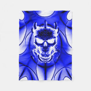 Astral Phantom Skull Fleece Blanket