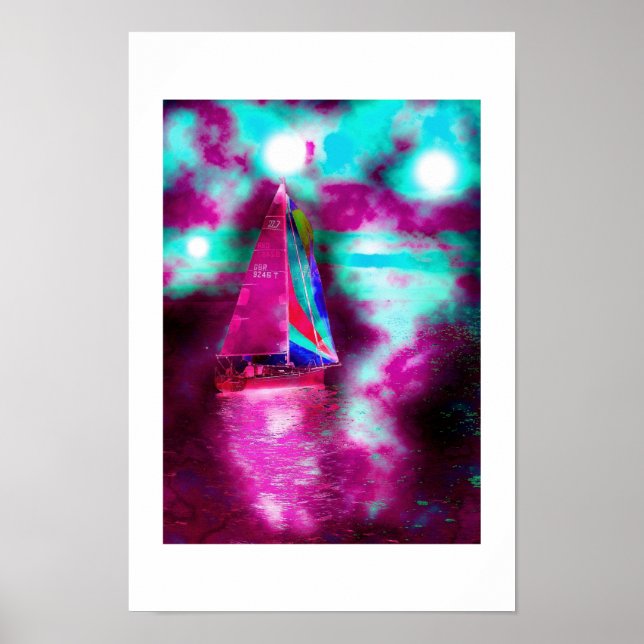 Astral sailing art poster (Front)