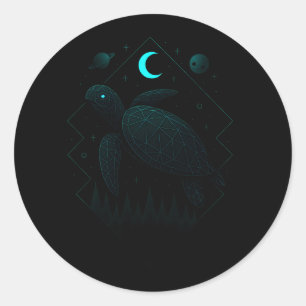 Astral Turtle - Cosmic Ancient Wisdom Classic Round Sticker