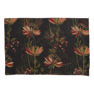 Astrantia flowers: floral vintage weave. pillowcase