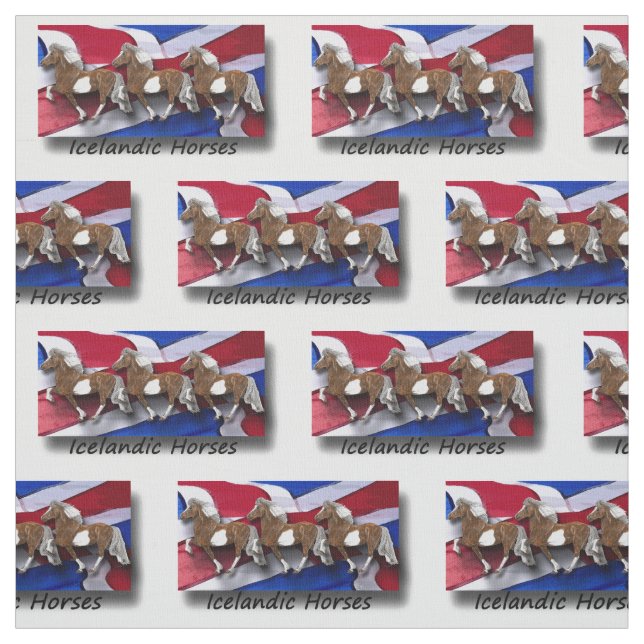 Astrid and Icelandic Flag Fabric (Swatch)