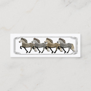 Astrid Icelandic horses Mini Business Card