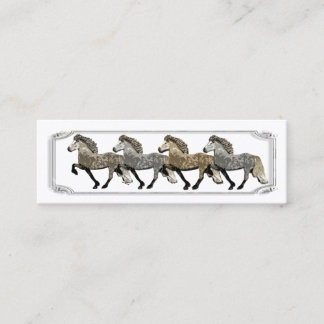 Astrid Icelandic horses Mini Business Card