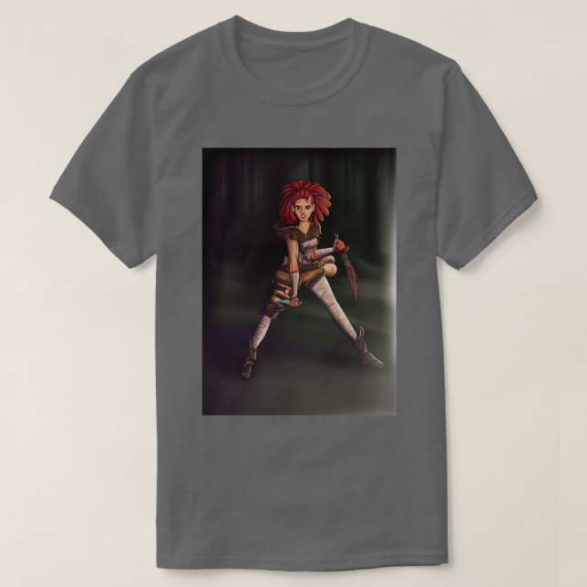 Astrid The Demon Rogue T-Shirt (Design Front)