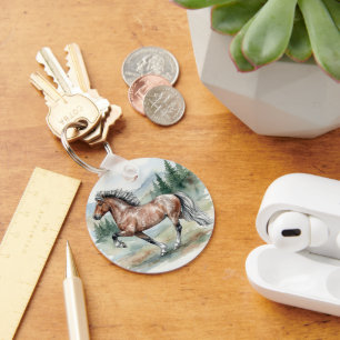 Astrid Tolting Icelandic Horse watercolor Key Ring